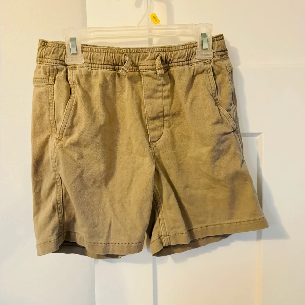 Abercrombie Kids Tan Flat Front Shorts - Picture 1 of 2